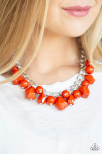 Gorgeously globetrotter Orange Necklace