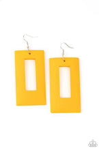 Load image into Gallery viewer, Totally Framed Yellow Earring

