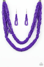 Load image into Gallery viewer, Right As Rainforest Purple Necklace
