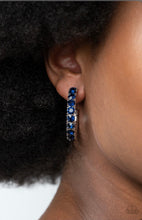 Load image into Gallery viewer, Classy is in Session Blue Hoop Earring
