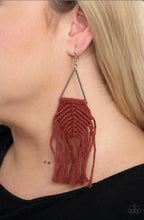 Load image into Gallery viewer, Macrame Jungle Brown Earring
