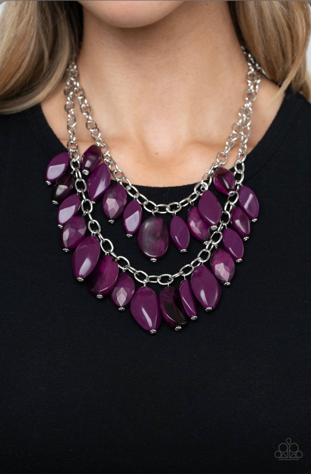 Palm Beach Beauty - Purple necklace