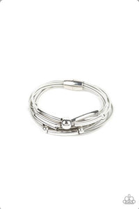 Basic Magnetic Silver Bracelet