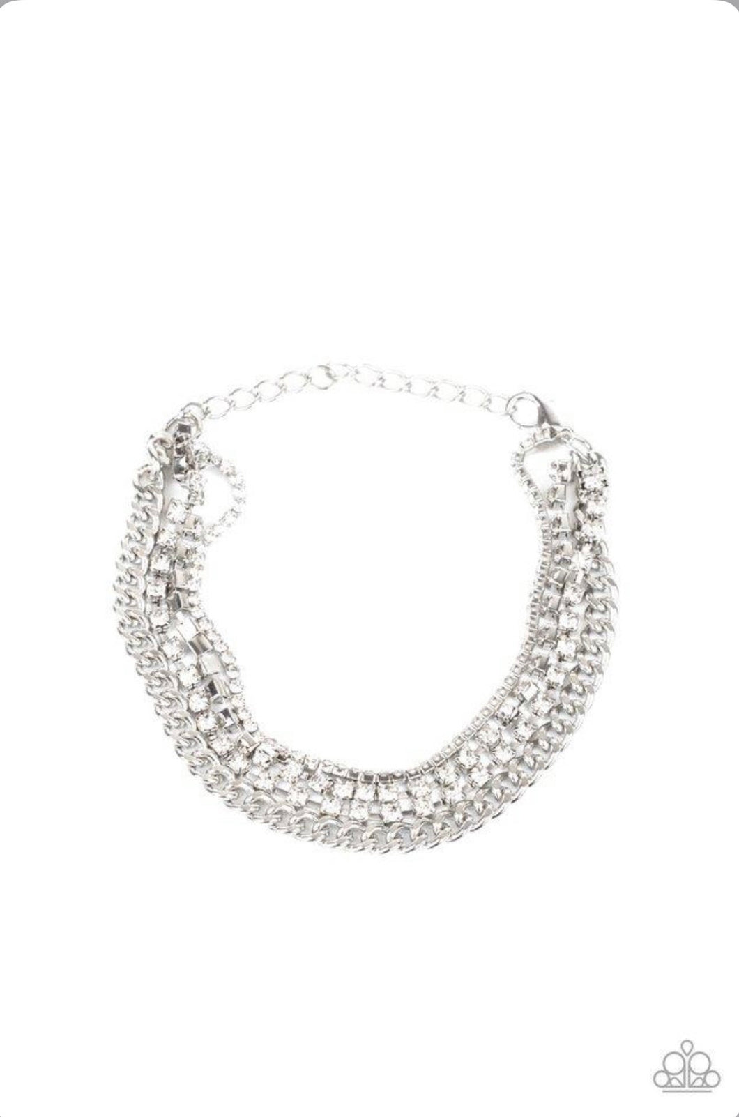 Brilliantly Beaming White Bracelet