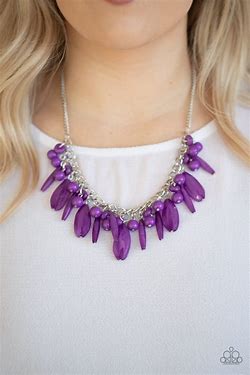 Miami Martinis purple necklace