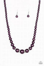 Load image into Gallery viewer, Party Pearls purple necklace
