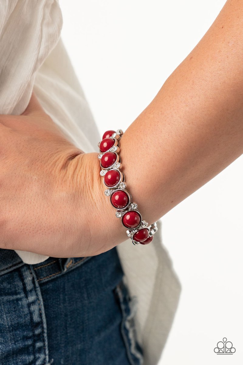 Flamboyantly Fruity Red Bracelet