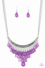 Load image into Gallery viewer, Rio Rainfall purple necklace

