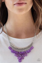 Load image into Gallery viewer, Rio Rainfall purple necklace
