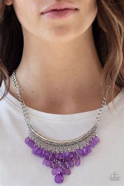 Rio Rainfall purple necklace