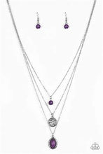 Load image into Gallery viewer, Southern Roots purple necklace
