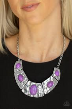 Load image into Gallery viewer, Ruler In Favor Purple Necklace
