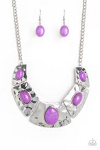 Load image into Gallery viewer, Ruler In Favor Purple Necklace
