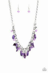 I want to SEA the world purple necklace