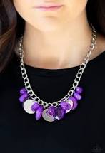 Load image into Gallery viewer, Treasure Shore Purple Necklace
