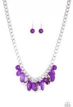 Load image into Gallery viewer, Treasure Shore Purple Necklace
