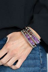 Soul Searching purple bracelet