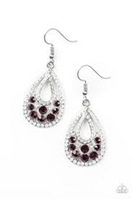 Load image into Gallery viewer, sparkling stardom purple earring
