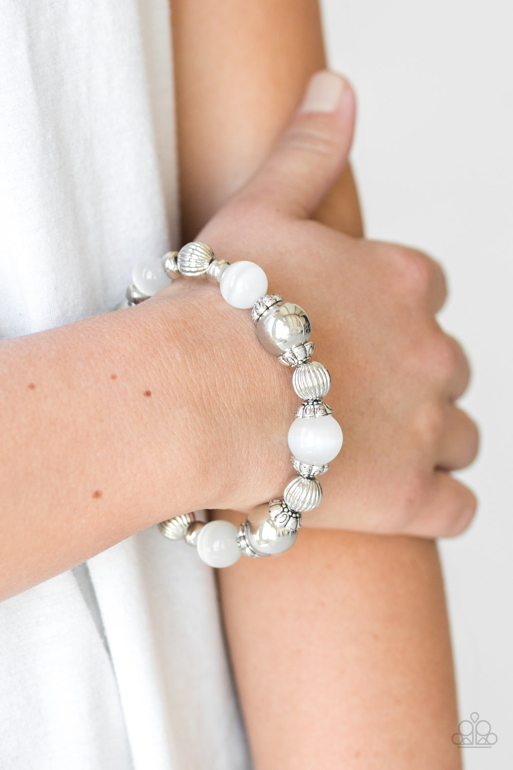 Once upon a maritime white bracelet
