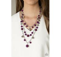The Partygoer purple necklace