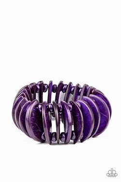 Tropical Tiki Bar purple bracelet