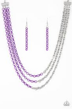 Load image into Gallery viewer, Turn Up the Volume Purple Necklace
