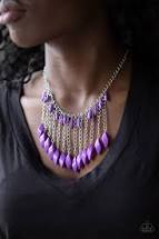 Load image into Gallery viewer, venturous vibes purple necklace
