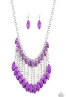 Load image into Gallery viewer, venturous vibes purple necklace
