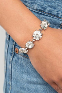 Can't Believe My Ice White bracelet