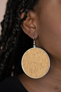 Wonderfully Woven- Brown earring