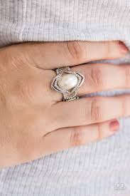 Positively Posh White Ring